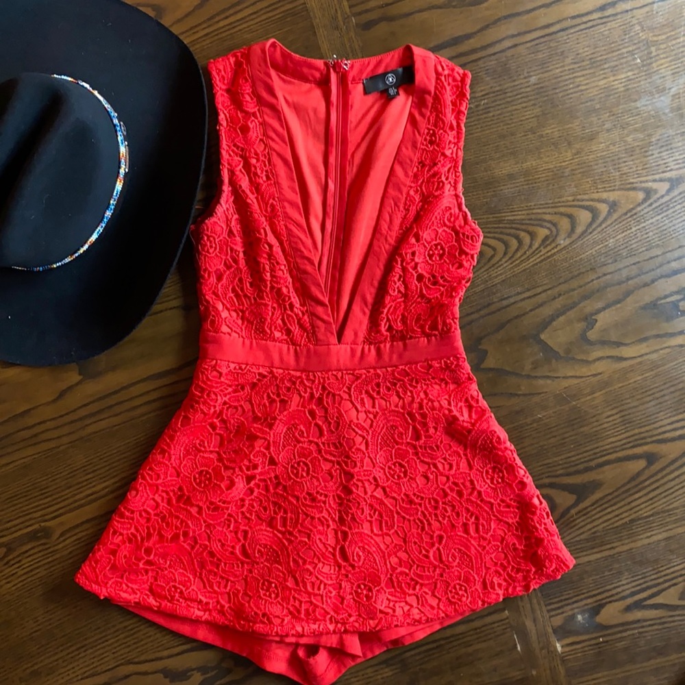 ADORABLE and SEXY ASOS red romper